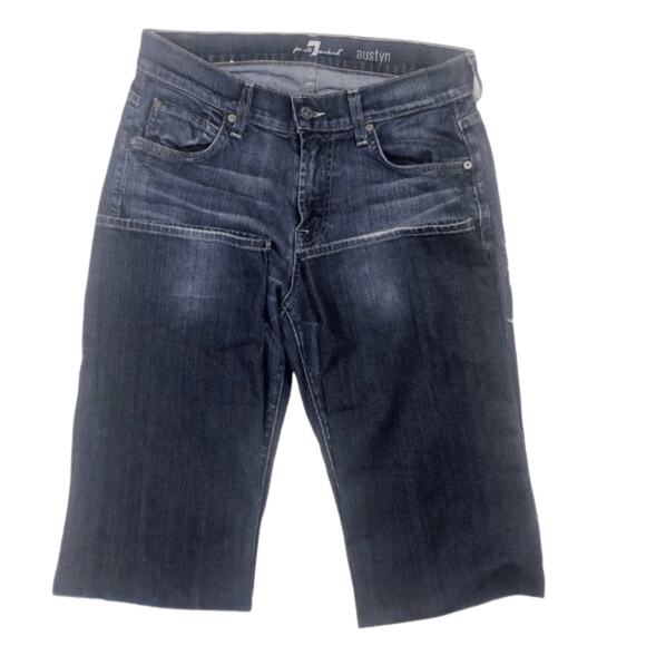 Sz 29 7FAM Austyn womens Jeans Boot Cut med wash high rise 7 For All Mankind - Picture 3 of 6